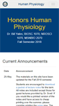 Mobile Screenshot of honorshumanphysiology.com