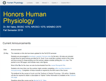 Tablet Screenshot of honorshumanphysiology.com